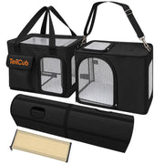 TeliCub 2 Cat Carriers for Travel & Home with Tunnel and Scratcher